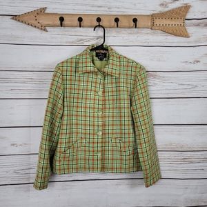 Vintage Alanni By Donnybrook Plaid Blazer, Size 6